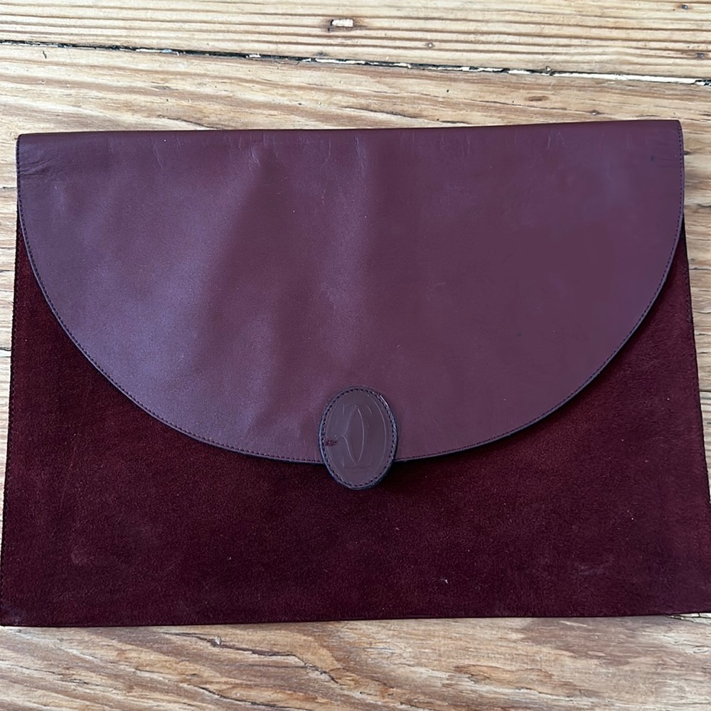 Must De Cartier Vintage Envelope Clutch Bag pre owned